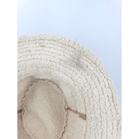 Y2K Styled Faux Suede Shred Alert Bucket Hat Wired Brim Hibiscus Flower - Picture 11 of 14